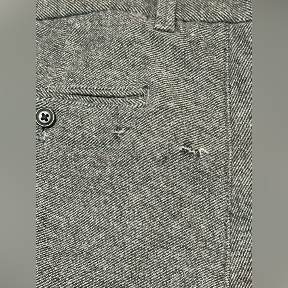 Gap Slim Fit Charcoal Gray Wool Trousers - Picture 7 of 10